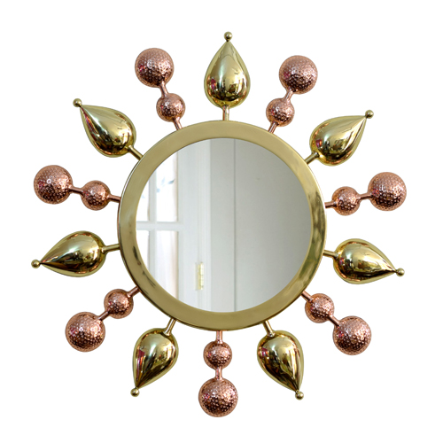 Tulsi Mirror - Gold with Copper - By sahil & sarthak
